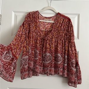 Free People long sleeve boho shirt